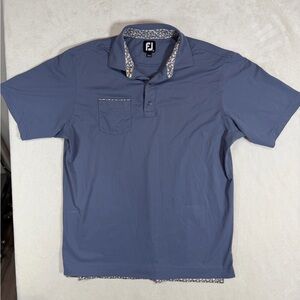 FootJoy Classic Men’s Medium Navy Polo Golf Shirt